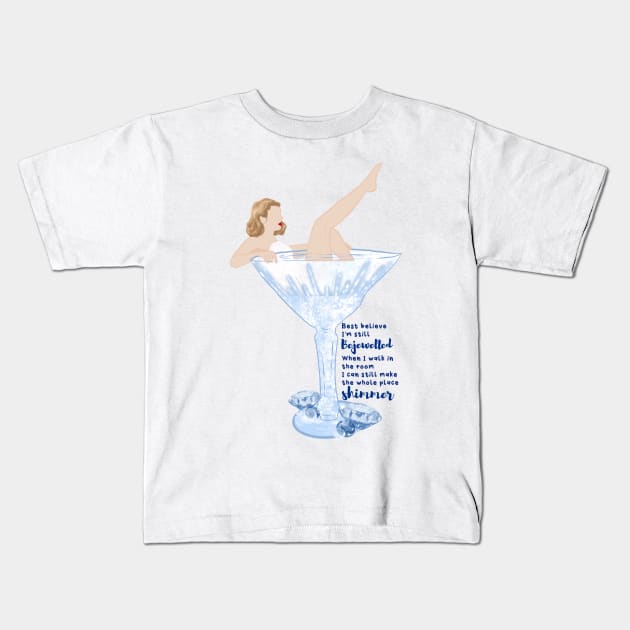 Bejeweled, Taylor Inspired Midnights Kids T-Shirt by Imaginelouisa